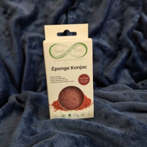 Éponge Konjac – Argile rouge