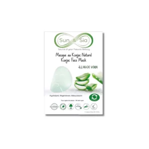 Masque visage Konjac – Aloe Vera