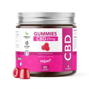 Bonbons stress & nervosité – CBD + framboise